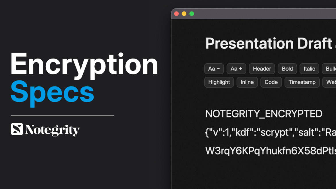 Encryption Specifications